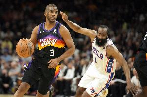 阿里纳斯：保罗巅峰也就21+11 哈登在76人拿同样数据却被说是垃圾