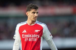 哈弗茨：绝杀进球80%功劳属于马丁内利，我只是完成最后一击