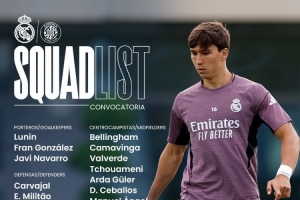 皇马对阵赫罗纳名单：门迪回归，阿诺德、卡雷拉斯、吕迪格缺席