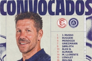 马竞对阵塞维利亚名单：小蜘蛛、格列兹曼在列，科克、汉茨科缺席