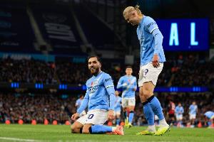 本赛季英超运动战助攻榜:谢尔基8次,哈兰德、B费各7次