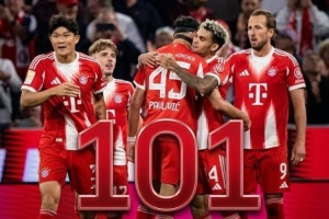 101球！穆西亚拉建功，助拜仁追平自己保持的德甲单赛季进球纪录