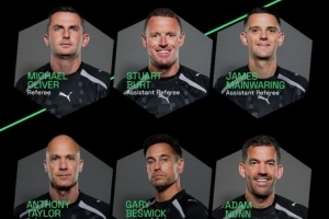 英超有7名裁判将参与今夏世界杯的执法，奥利弗和泰勒在列