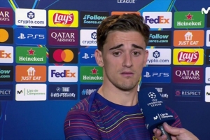 加维:我们的表现比对手好得多 我的动作最多也就是黄牌