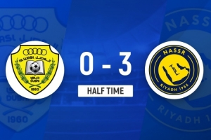 半场-利雅得胜利3-0迪拜祈祷 C罗获生涯第969球菲利克斯助攻双响