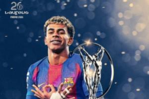 官方：18岁亚马尔荣获劳伦斯年度最佳青年运动员奖